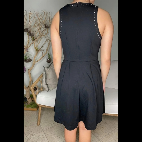 Mossimo Supply Co. Black Silver Stud Fit & Flare Dress - Picture 7 of 8